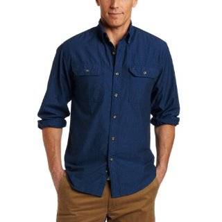  Dickies Mens Long Sleeve Chambray Shirt: Clothing