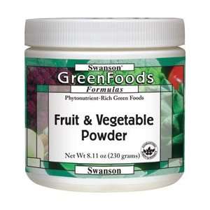  Fruit & Vegetable Powder 8.11 oz (230 grams) Pwdr: Health 