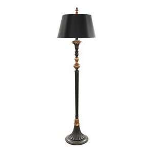 : Sterling Industries 92 832 Yeats   One Light Floor Lamp, Black/Gold 