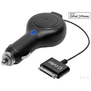  High Quality Retractable Car Charger for iPhone 4 / 4S / 3GS / iPod 