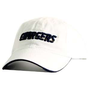  NFL San Diego Chargers White Endzone Hat Cap Lid: Sports 