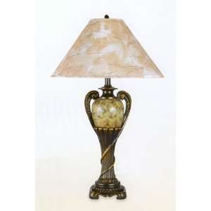  3 Way Urn With Twist Design Table Lamp
