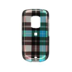   HTC Sprint Hero Graphic Case   Blue Check Cell Phones & Accessories