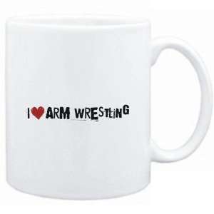  Mug White  Arm Wrestling I LOVE Arm Wrestling URBAN STYLE 