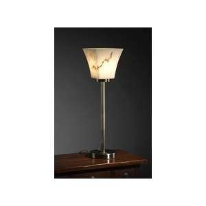   ABRS Antique Brass LumenAria Alabaster Stone / Glass Table Lamp with 3