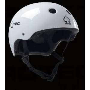 Pro Tec Classic Skate Helmet   White Medium  Sports 