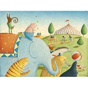  Mural Banner Circus Parade 42x32, with Grommets