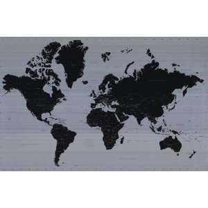  World Map   Contemporary by Unknown 36x24: Home & Kitchen