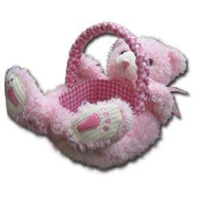  Pink Plush Teddy Bear Gift Basket 
