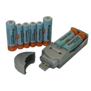  CH USB 1000 Auto Off NiMH/NiCd USB Stick Battery Charger 