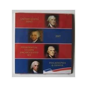    2007 Presidential $1 Coin Uncirculated Set: Everything Else