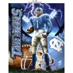  North Carolina College Stadium Lightning Bolt Blanket Arts 