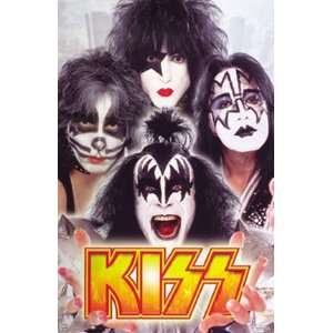   KISS POSTER   FAMOUS CLOSE UP GROUP HEAD SHOTS   NEW