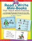 25 read write mini books that teach word families ne