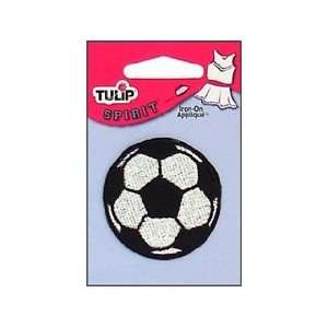  Tulip Iron On Applique Spirit Soccer Ball (3 Pack) Pet 