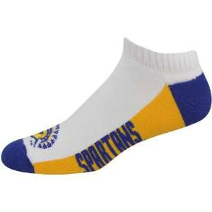  NCAA San Jose State Spartans White Color Block Ankle Socks 