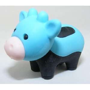  Cow Japanese Eraser, Blue & Black Feet. 2 Pack Toys 