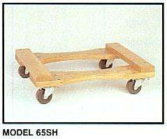 Oak Wood Piano Dollie Movers Dolly 18 x 30 1000# Cap with Hard 