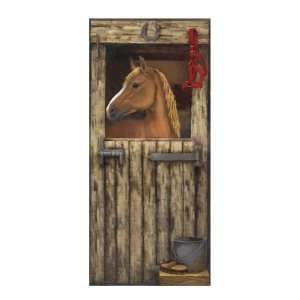   York Mural Portfolio II HORSE IN StALL MURAL MP4966M: Home Improvement
