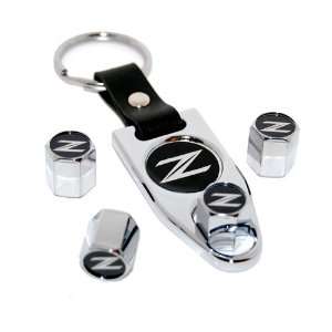    Nissan 370Z Valve Stem Caps & Key Chain Wrench Fob: Automotive