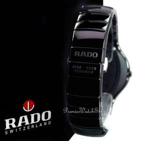 NEW RADO TRUE ELEGANCE R27653152   BLACK CERAMIC MENS WATCH  