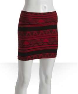 American Apparel red afrika jersey mini skirt  
