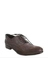 Dolce & Gabbana brown distressed leather vintage oxfords style 