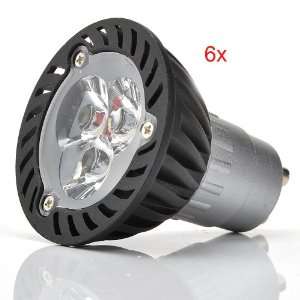  ATC 6pak LED Light bulb SpotLight 3 Watt, Cool White Replacement 