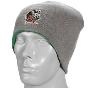 North Dakota Fighting Sioux Gray Green Forge Reversible Knit Beanie 