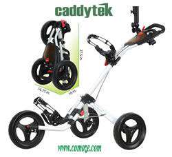 Caddytek CaddyLite 15.2 Super Deluxe Golf Push Cart SLV  