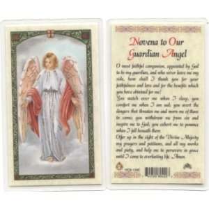 Guardian Angel Novena Holy Card (HC9 138E)   Pack of 10   Laminated 