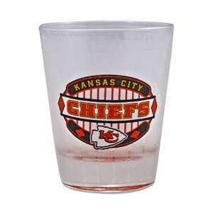  Kansas City Chiefs Frosted Bottoms Up Shot Glass: Sports 