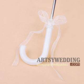 NEW White Tulle Lace Bridal Wedding Umbrella Parasol  
