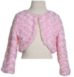  New Swirl Pattern Faux Fur Bolero Jacket Shrug ~ Sizes 2 