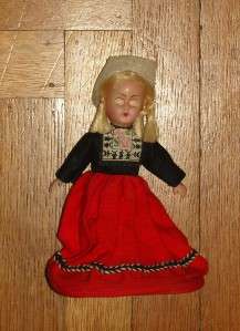 Vintage International Hard Plastic Doll Purse Souvenir  