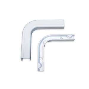 Raceway Duct Flat Elbow Fitting   White, 1.25 