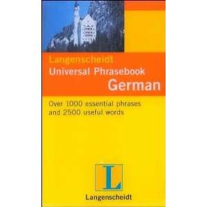  Langenscheidt 73554X German Universal Phrasebook Office 