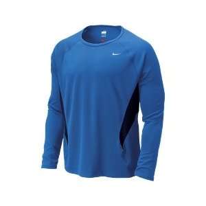  Nike+ Mens Dri Fit UV Long Sleeve Running Shirt Sports 