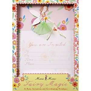  Meri Meri Fairy Magic Invitations, 8 Pack Arts, Crafts 