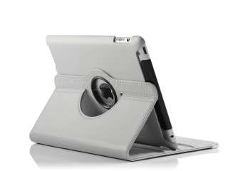For iPad 3 3rd 360°Rotating Magnetic PU Leather Case Smart Cover w 
