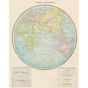 Cram 1899 Antique Map of the Eastern Hemisphere