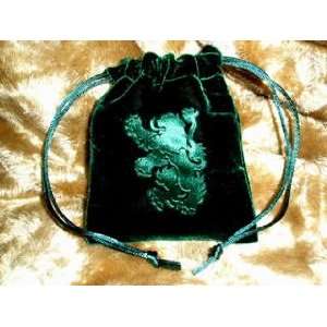  Velvet Embossed Heraldic Lion Treasure Bag Kitchen 