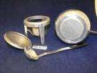   Aluminum Fondue Pot with Ladle Made in Italy Holds 1.5 2Cups  