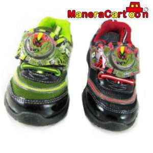 Ben 10 Boys LIGHT UP Sneakers LED Green, Red #311709  