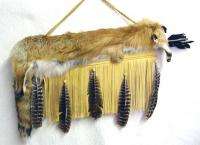 Cherokee Full Red Fox Fur Leather Quiver & Arrows Set  