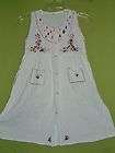 MEXICAN HUIPIL EMBROIDERED DRESS BY HAND SIZE 8 PEASANT BOHO GIRL 100% 