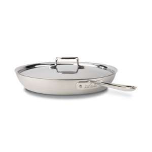  All Clad d5 Brushed Stainless 13 inch French Skillet w/Lid 