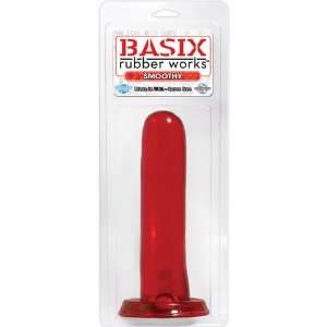  Basix rubber works 5in smoothy   red: Health & Personal 