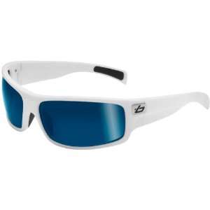 Bolle Piranha Mens Sport Polarized Designer Sunglasses   Shiny White 
