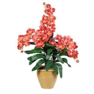 Triple Stem Vanda Orchid Silk Flower Arrangement 
